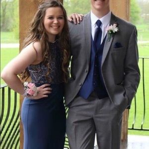 Two-piece long Prom/Formal dress